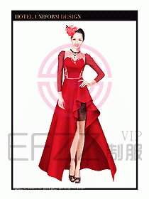 KTV夜總會咨客制服設計圖332