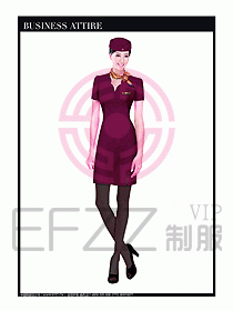 職業(yè)空姐制服設(shè)計圖556
