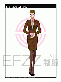 職業(yè)空姐制服設計圖585