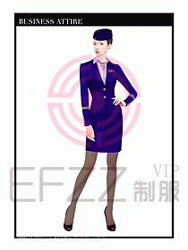 職業(yè)空姐制服設(shè)計(jì)圖588
