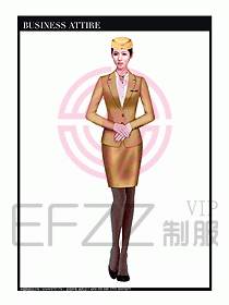 職業(yè)空姐制服設(shè)計(jì)圖587