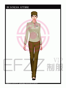職業(yè)空姐制服設(shè)計(jì)圖592