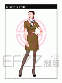 職業(yè)空姐制服設(shè)計(jì)圖604