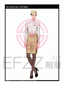 職業(yè)空姐制服設(shè)計圖617