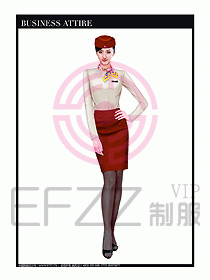 職業空姐制服設計圖628