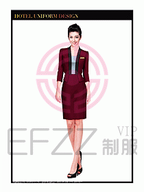 酒店大堂服務(wù)員制服設(shè)計745