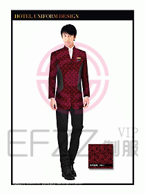 酒店大堂服務員制服設計753