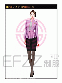 酒店大堂服務員制服設計756