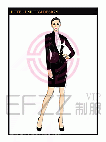 酒店大堂服務員制服設計765