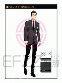 酒店大堂服務員制服設計766