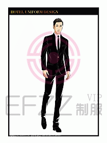 酒店大堂服務(wù)員制服設(shè)計(jì)768