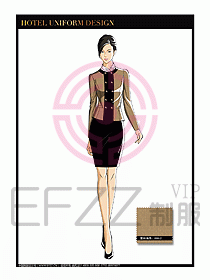 酒店大堂服務(wù)員制服設(shè)計774