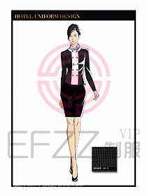 酒店大堂服務員制服設計775