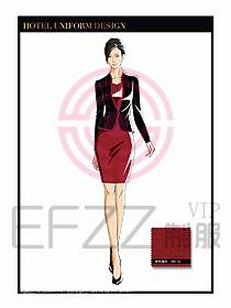 酒店大堂服務(wù)員制服設(shè)計(jì)773