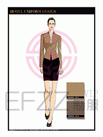 酒店大堂服務員制服設計779