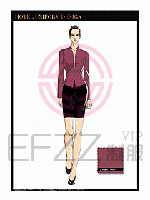酒店大堂服務員制服設計780