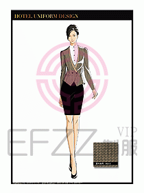 酒店大堂服務員制服設計787