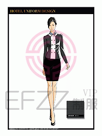 酒店大堂服務員制服設計794