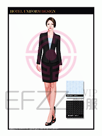酒店大堂服務員制服設計799