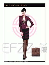 酒店大堂服務員制服設計810
