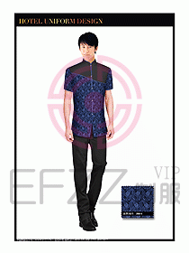 酒店中餐服務員制服設計1497