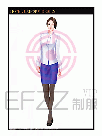 酒店中餐服務員制服設計1502