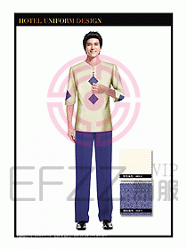 酒店中餐服務員制服設計1518