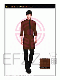 酒店中餐服務員制服設計1521