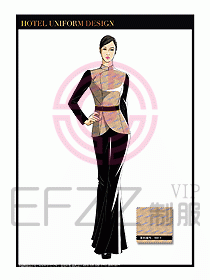 酒店中餐服務(wù)員制服設(shè)計(jì)1527