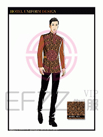 酒店中餐服務(wù)員制服設(shè)計1531
