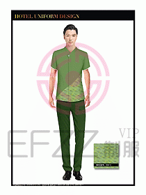 酒店中餐服務員制服設計1547