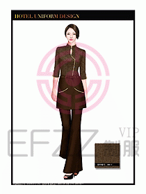 酒店中餐服務員制服設計1552