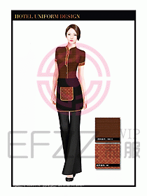 酒店中餐服務(wù)員制服設(shè)計(jì)1557
