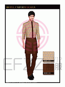 酒店中餐服務員制服設計1567