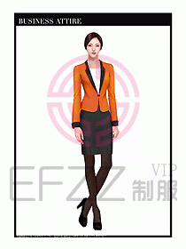 職業裝空姐服制服設計圖651