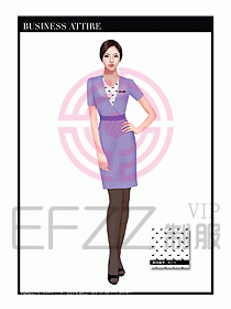 職業裝空姐服制服設計圖659