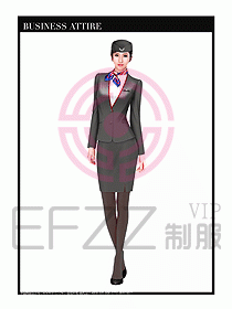 職業裝空姐服制服設計圖667