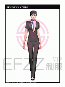 職業(yè)裝空姐服制服設(shè)計圖670