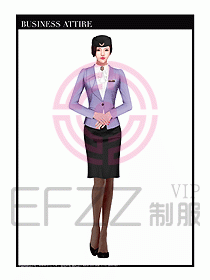 職業裝空姐服制服設計圖673