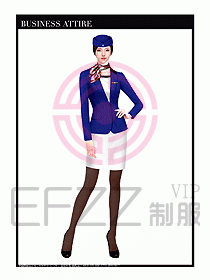 職業裝空姐服制服設計圖675