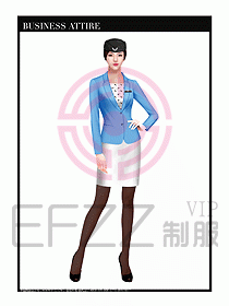 職業裝空姐服制服設計圖671