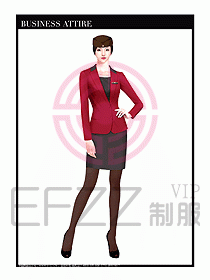 職業裝空姐服制服設計圖676