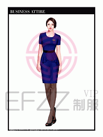 職業裝空姐服制服設計圖679