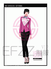 職業裝空姐服制服設計圖680