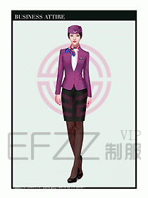 職業裝空姐服制服設計圖686