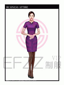 職業裝空姐服制服設計圖691