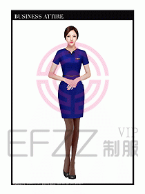 職業裝空姐服制服設計圖687