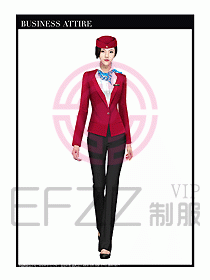 職業(yè)裝空姐服制服設(shè)計(jì)圖692