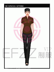 職業裝空姐服制服設計圖705
