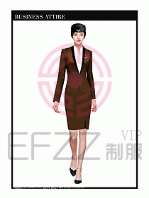 職業裝空姐服制服設計圖704